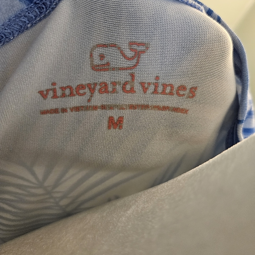Vineyard Vines Sankaty Simple Boatneck Tee Blue Women's Top Size Medium M - Picture 12 of 12